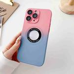 For iPhone 11 Pro Max Two-color Gradient MagSafe TPU Phone Case(Pink+Blue)