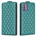 For Nokia G42 5G Diamond Lattice Vertical Flip Leather Phone Case(Green)