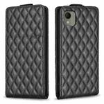 For Nokia C110 Diamond Lattice Vertical Flip Leather Phone Case(Black)