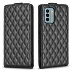 For Nokia G22 Diamond Lattice Vertical Flip Leather Phone Case(Black)