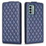 For Nokia G22 Diamond Lattice Vertical Flip Leather Phone Case(Blue)