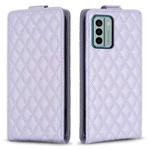 For Nokia G22 Diamond Lattice Vertical Flip Leather Phone Case(Purple)