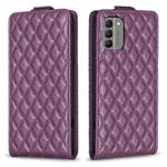 For Nokia G310 Diamond Lattice Vertical Flip Leather Phone Case(Dark Purple)