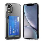 For iPhone XR Crystal Clear Wallet Air Bag Phone Case(Transparent)