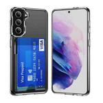 For Samsung Galaxy S22+ 5G Crystal Clear Wallet Air Bag Phone Case(Transparent)