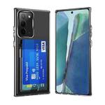 For Samsung Galaxy Note20 Crystal Clear Wallet Air Bag Phone Case(Transparent)