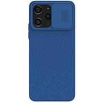 For Xiaomi Redmi 12 4G / Note 12R 5G NILLKIN Black Mirror Series Camshield PC Phone Case(Blue)