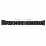 For Huawei Watch 4 22mm Three-bead Stainless Steel Watch Band(Black)