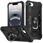 For iPhone 16e Ring Holder Phone Case(Black)