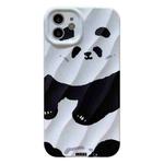 For iPhone 11 2 in 1 Minimalist Pattem PC Shockproof Phone Case(Panda)