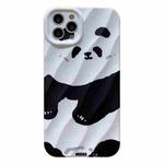 For iPhone 13 Pro Max 2 in 1 Minimalist Pattem PC Shockproof Phone Case(Panda)