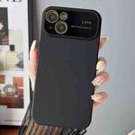 For iPhone 14 Gradient PC + TPU Shockproof Phone Case(Black)