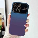 For iPhone 14 Pro Max Gradient PC + TPU Shockproof Phone Case(Dark Blue Purple)