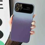 For iPhone 11 Pro Max Gradient PC + TPU Shockproof Phone Case(Light Blue Purple)
