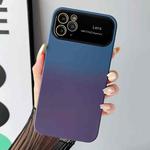 For iPhone 11 Pro Max Gradient PC + TPU Shockproof Phone Case(Dark Blue Purple)