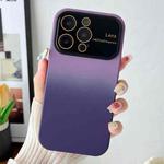 For iPhone 12 Pro Gradient PC + TPU Shockproof Phone Case(Dark Purple)