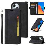 For Xiaomi Redmi 12 4G BETOPNICE Dual-side Buckle Leather Phone Case(Black)