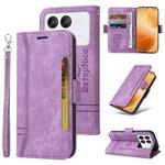 For Xiaomi Poco X6 Pro / Redmi K70E 5G BETOPNICE Dual-side Buckle Leather Phone Case(Purple)