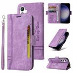 For Samsung Galaxy S23 FE 5G BETOPNICE Dual-side Buckle Leather Phone Case(Purple)