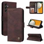 For Samsung Galaxy A15 Skin Feel Life Tree Metal Button Leather Phone Case(Brown)