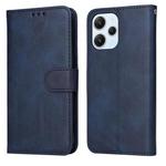 For Xiaomi Redmi 12 4G Classic Calf Texture Flip Leather Phone Case(Blue)