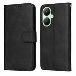 For vivo Y35+ Classic Calf Texture Flip Leather Phone Case(Black)