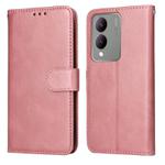 For vivo Y17s Classic Calf Texture Flip Leather Phone Case(Rose Gold)