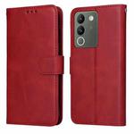 For vivo Y200 / V29e Global Classic Calf Texture Flip Leather Phone Case(Red)