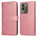 For vivo Y200 / V29e Global Classic Calf Texture Flip Leather Phone Case(Rose Gold)