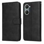 For vivo Y03 4G Classic Calf Texture Flip Leather Phone Case(Black)