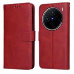 For vivo X200 Classic Calf Texture Flip Leather Phone Case(Red)