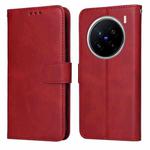 For vivo X200 Pro Classic Calf Texture Flip Leather Phone Case(Red)