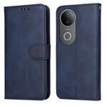 For vivo S20 Classic Calf Texture Flip Leather Phone Case(Blue)