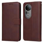 For vivo S20 Pro Classic Calf Texture Flip Leather Phone Case(Brown)