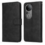 For vivo S20 Pro Classic Calf Texture Flip Leather Phone Case(Black)