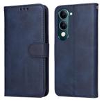 For vivo Y29s 5G / Y04 4G Classic Calf Texture Flip Leather Phone Case(Blue)