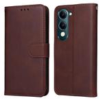 For vivo Y29s 5G / Y04 4G Classic Calf Texture Flip Leather Phone Case(Brown)