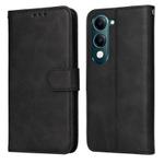 For vivo Y29s 5G / Y04 4G Classic Calf Texture Flip Leather Phone Case(Black)