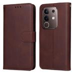 For vivo Y29 4G Classic Calf Texture Flip Leather Phone Case(Brown)