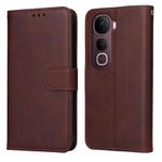 For vivo Y400 Pro 5G / V40e / iQOO Z9s Classic Calf Texture Flip Leather Phone Case(Brown)