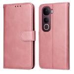 For vivo Y400 Pro 5G / V40e / iQOO Z9s Classic Calf Texture Flip Leather Phone Case(Rose Gold)