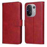 For vivo V60 5G Global Classic Calf Texture Flip Leather Phone Case(Red)