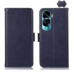 For Honor 90 Lite 5G / X50i Crazy Horse Top Layer Cowhide Leather Phone Case(Blue)