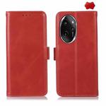 For Honor 100 Pro Crazy Horse Top Layer Cowhide Leather Phone Case(Red)