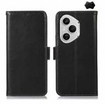 For Honor 400 Pro Global 160.8mm Crazy Horse Top Layer Cowhide Leather Phone Case(Black)