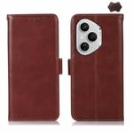 For Honor 400 Pro Global 160.8mm Crazy Horse Top Layer Cowhide Leather Phone Case(Brown)