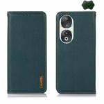 For Honor 90 KHAZNEH Nappa Top Layer Cowhide Leather Phone Case(Green)