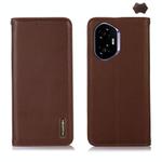 For Honor 400 KHAZNEH Nappa Top Layer Cowhide Leather Phone Case(Brown)