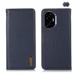 For Honor 400 KHAZNEH Nappa Top Layer Cowhide Leather Phone Case(Blue)