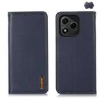 For Honor 400 Lite KHAZNEH Nappa Top Layer Cowhide Leather Phone Case(Blue)